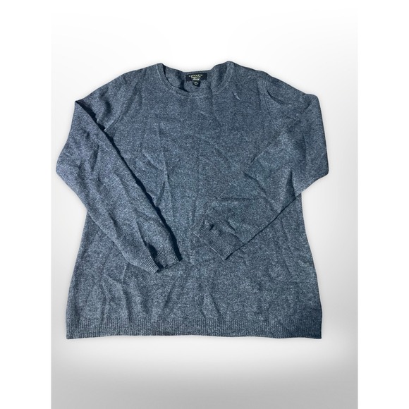 Charter Club Luxury 100% Cashmere Crew Neck Pullover Sweater Top Women's L Gray - Picture 3 of 4